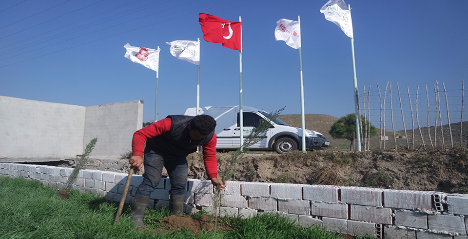 Vodafone Akıllı Köy’ de Peyzaj Çalışmaları